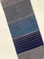 Ella - Silk Tallit- Blues with Silver on Gray