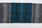 Elia - Silk Tallit- Flag Blue with gold on Gray