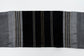 Elia - Silk Tallit- Black with Gold on Gray