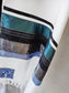 Elegant Gabrieli tallit - Turquoise on White