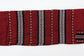 Ruth - Wool Tallit - Black and Gray with gold on Red