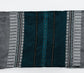 Elia - Silk Tallit- Turquoise and Silver on Gray
