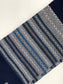 Gabrieli Premium - Wool Tallit - Shades of Blue with Silver on Dark Blue