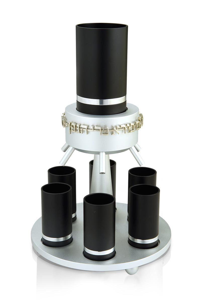 Wine Fountain 6 Cups Blue - Chaya & Raphael's Galleries