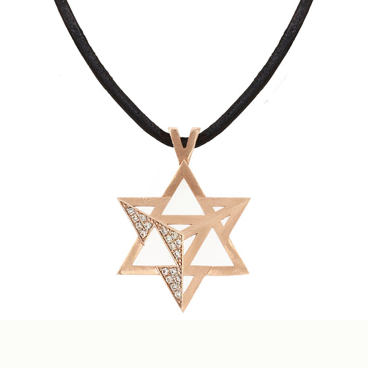 Merkavah Pendant set with Diamond - Chaya & Raphael's Galleries
