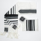 Samuel - Wool Tallit  - Black and Silver