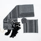 Yoel - Wool Tallit  - Black and Grays on Gray